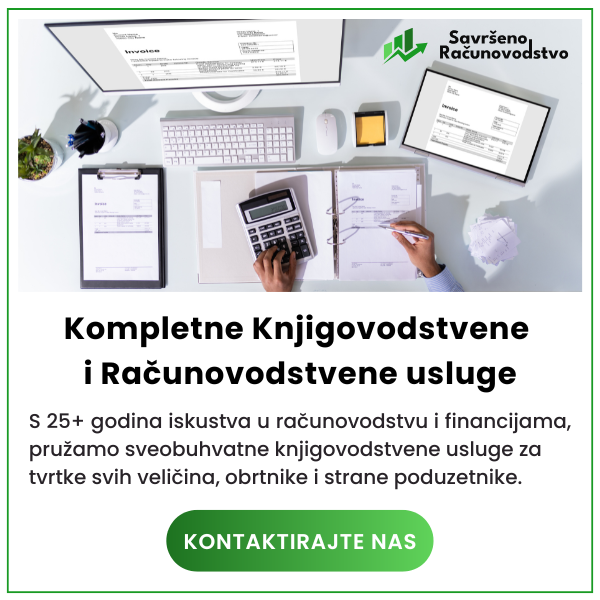 Knjigovodstvene usluge za tvrtke svih veličina, obrtnike i strane poduzetnike